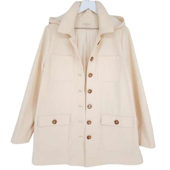 Sezane Jackets & Blazers - Sezane Arthur Parka in Ecru